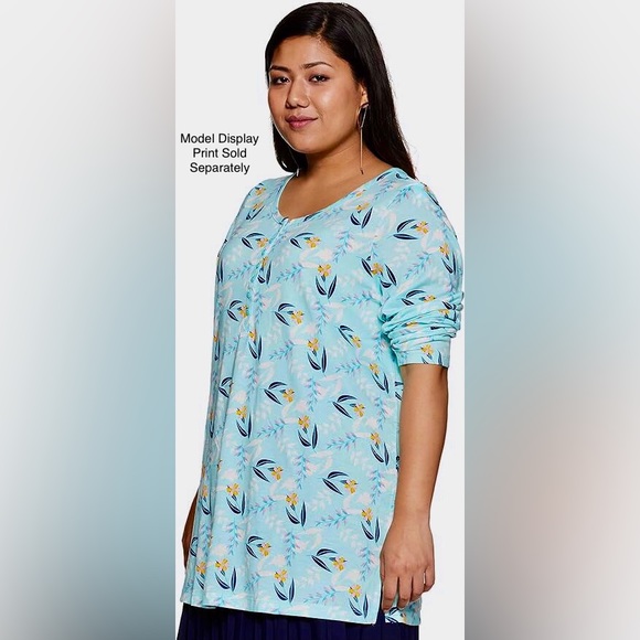 🌟 Curve & Nerve Plus Tunic Henley Top - Picture 4 of 7